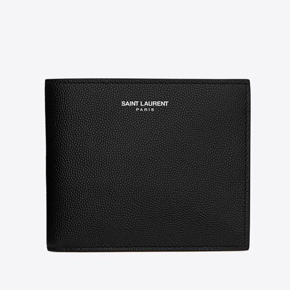 SAINT LAURENT PARIS EAST/WEST WALLET IN GRAIN DE POUDRE EMBOSSED LEATHER